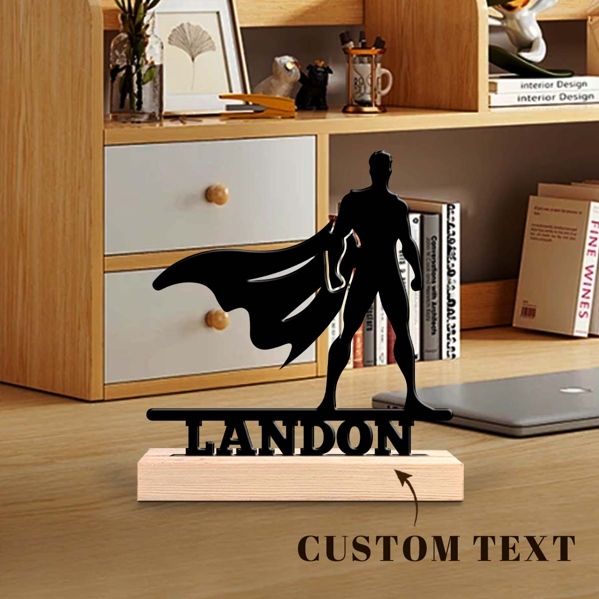 Home Office Or - 1개 맞춤형 철제 데스크탑 장식품, 맞춤형