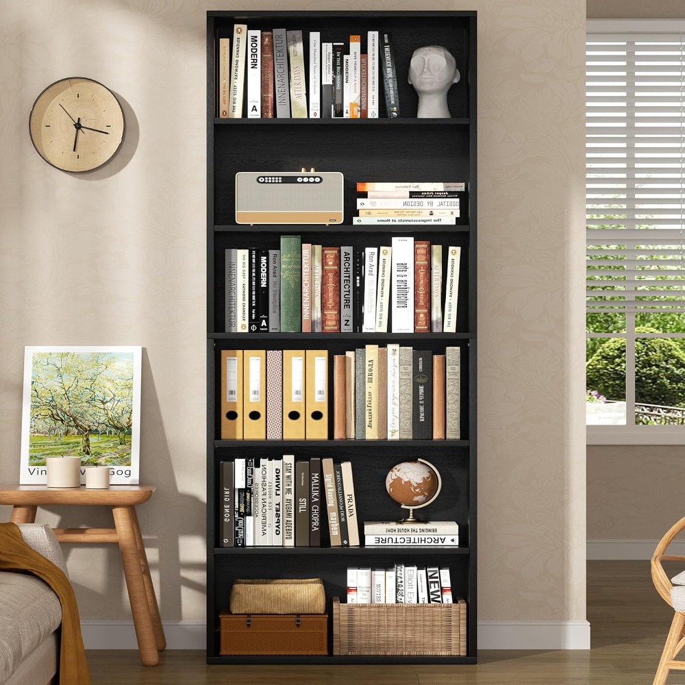 6단 오픈형 책장, 70.6인치 높이의 디스플레이 선반 - Home Office Living Room 리뷰 및 가격