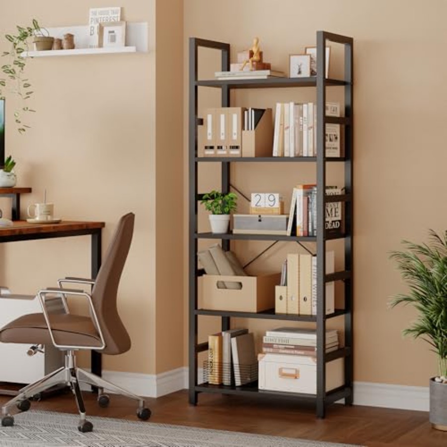 5단 책장, 모던한 높이의 책장, 거실, 침실, 홈 오 - Home Office Living Room 리뷰 및 가격