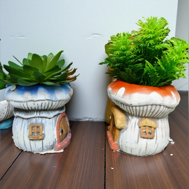 오리지널 버섯 모양 시멘트 다육 식물 화분 미니 정원  - Plant Desk Mini 리뷰 및 가격
