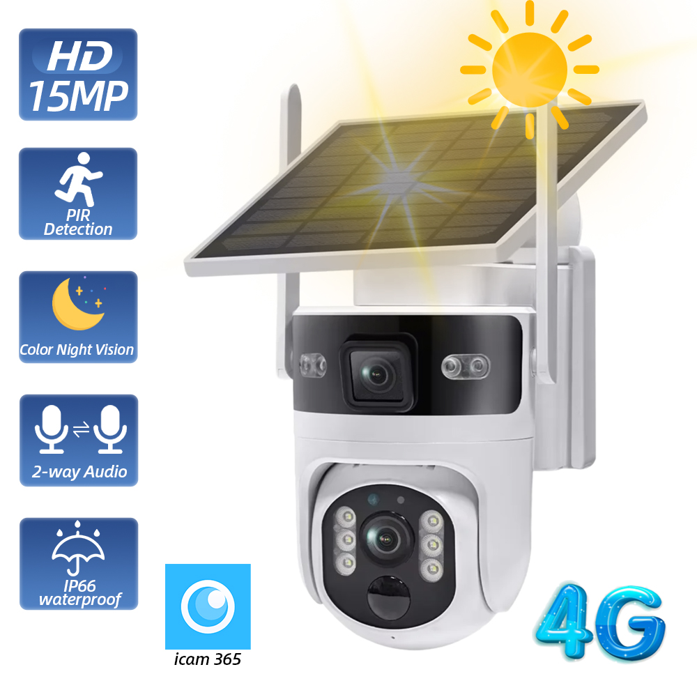 무선 야외 PTZ 태양광 보안 카메라 4G SIM 듀얼 - Home Office Pay 리뷰 및 가격