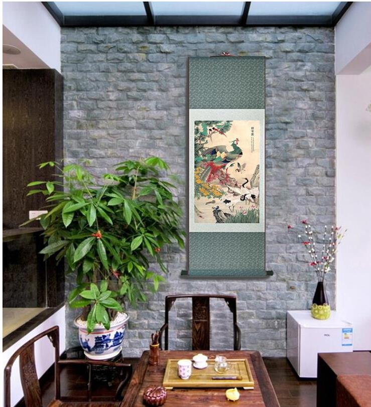 백마리의 새들이 피닉스를 공경 중국 미술 그림 홈 오피 - Home Office Pay 리뷰 및 가격