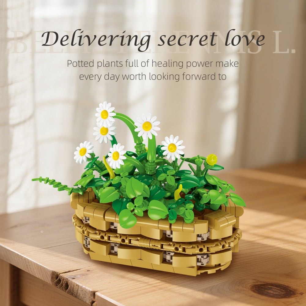 375개 데이지 식물 블록 - 책상용 미니 분재 화분  - Plant Desk Mini 리뷰 및 가격