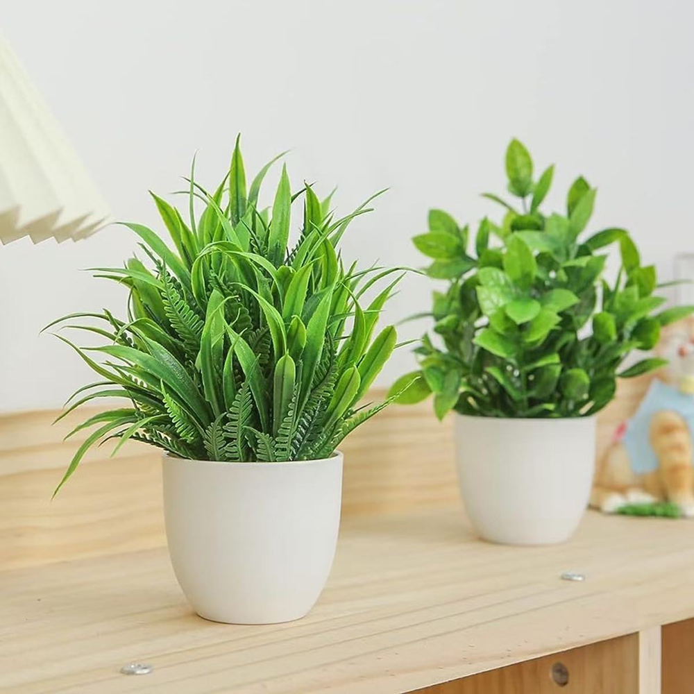 4개/세트 미니 인조 식물 화분 실내외 장식용 녹색 분 - Plant Desk Mini 리뷰 및 가격