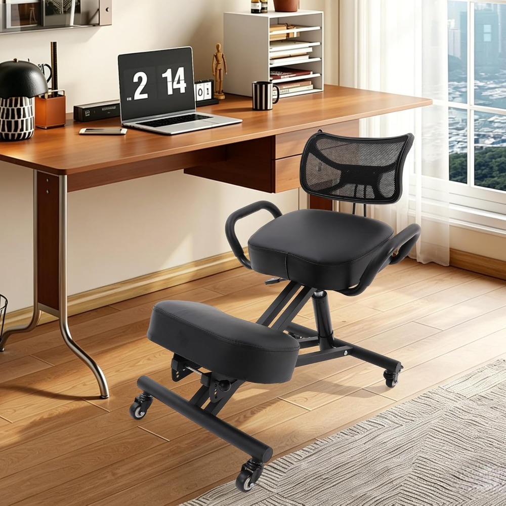 인체공학적 등받이와 브레이크 기능이 있는 롤링 휠 의자 - Home Office Or 리뷰 및 가격