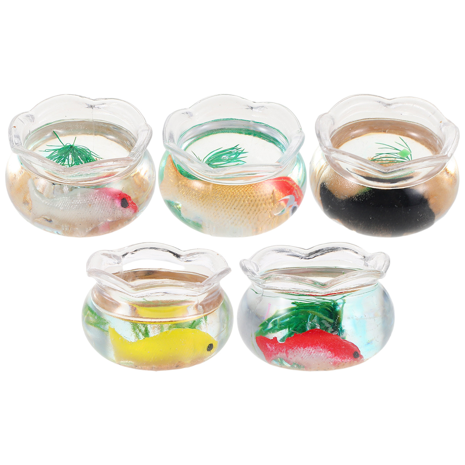5개 미니 어항, 작은 원형 금붕어 수족관, 사실적인  - Plant Desk Mini 리뷰 및 가격